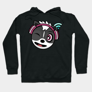 Winking Melody Skunk Hoodie